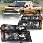 VehicleAid Headlights For 2004-2012 GMC Canyon